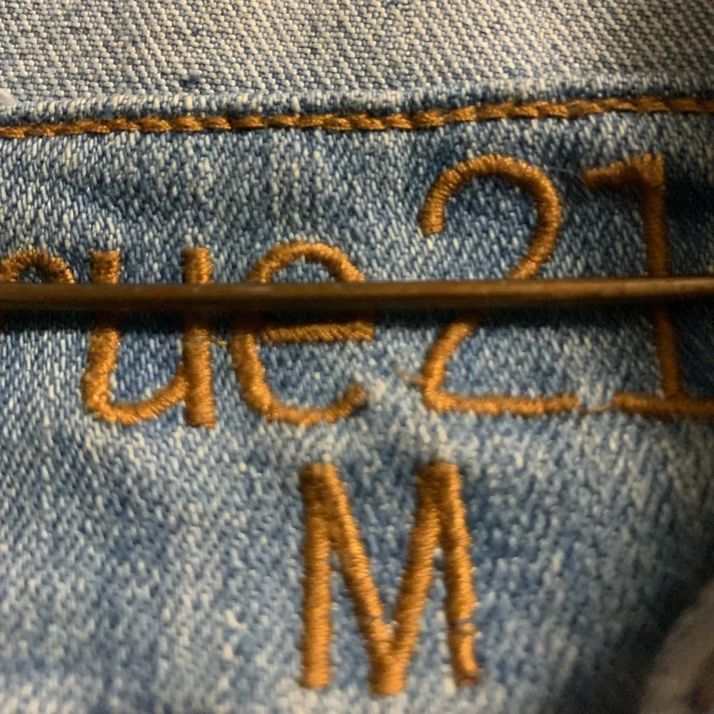 Aztec Jean Jacket Vest - Picture 2 of 3